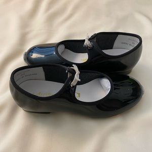 Artstone black tap shoes for kids